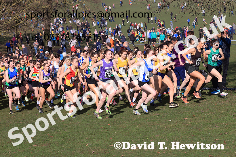 Senior womens 2025 UK CAU Inter Counties Cross Country Champs., Wollaton Park, Nottingham. Photo: David T. Hewitson/Sports for All Pics